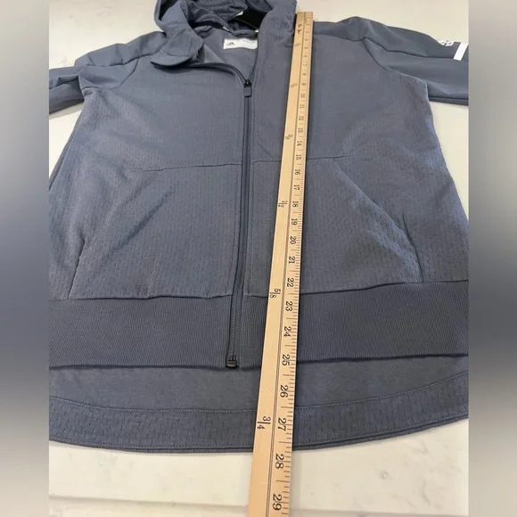 Adidas Charcoal Zip-Up Hoodie - Picture 16 of 16